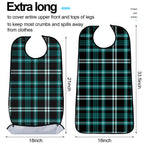 SATINIOR 6 Pack Adult Bibs for Men Elderly Eating Bibs with Crumb Catcher Waterproof Washable Clothing Protectors Father Gift(Plaid Style)