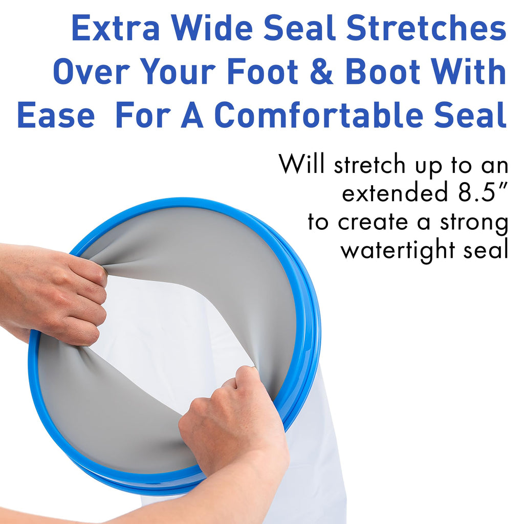 TKWC INC Water Proof Leg Cast Cover for Shower - Watertight Foot Protector (Extra Wide XL)