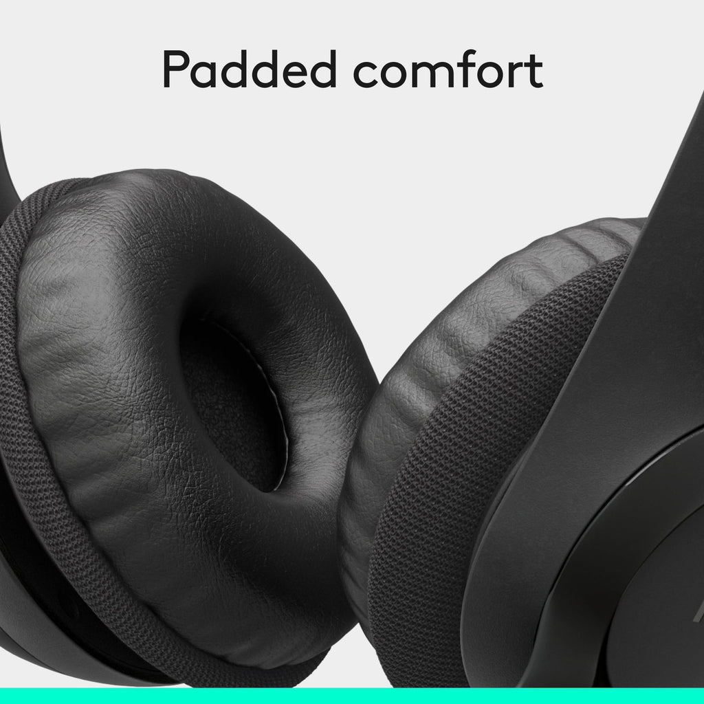 Logitech H390 Wired Headset PC/Laptop Stereo Headphones, USB-A, Black