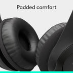 Logitech H390 Wired Headset PC/Laptop Stereo Headphones, USB-A, Black