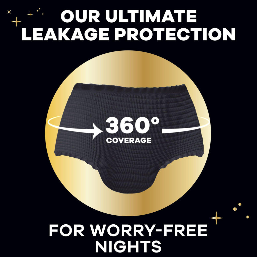 Always ZZZs Disposable Period Underwear, Size L, Absorbs 5X More Than an Ultra Thin Overnight Pad, Comfortable Sleep Worry-Free Nights 26 Count