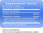 Premier Research Labs Taurine Blend - Amino Acid Supplement for Liver, Gallbladder, Brain & Heart Health, for Women & Men - 90 Vegetarian Capsules