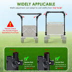 Adjustable Wagon Push Handle Attachment Fit for Round & Square Frame Wagons