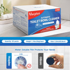 Vacplus Toilet Cleaner Tablets 30 Pack, Automatic Bowl & Tank Cleaner, Septic Safe, Powerful Cleaning, Prevent Stains & Deodorize