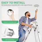 DEGNJU BR30 LED Bulb, Dimmable Flood Lights Indoor CRI80 7W Equivalent 65W 2700K Soft White 650 Lumens, 15000 Lifetime Hours Recessed Light Bulbs, Interior E26 Base LED Can Light Bulbs, 6 Pack