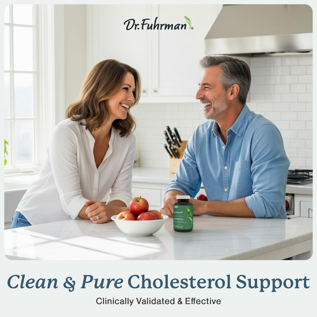 Dr. Fuhrman's LDL Biotect cholesterol lowering supplements | Wholefood & Organic Plant Sterol to help with High cholesterol | Organic pomegranate, amla & chokeberry extracts | 240 caps 60-day Supply