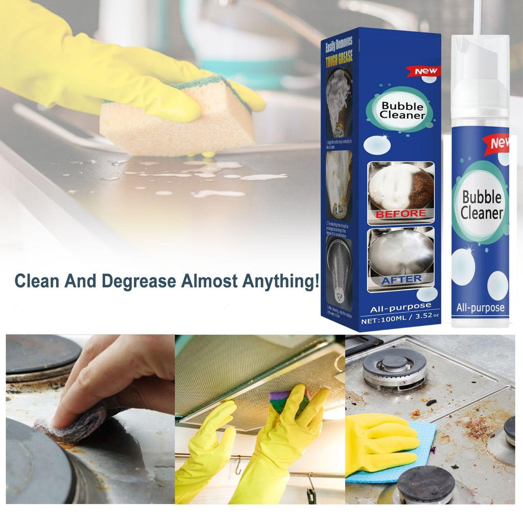 QUAAM Bubble Cleaner Foam,All-Purpose Bubble Cleaner Spray, Foam Cleaner All Purpose Duty, Suitable for Cleaning Pots