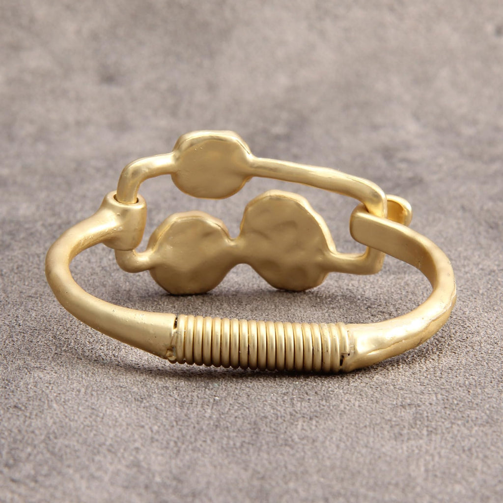 joymiao Gold Bracelet for Women Trendy Chunky Thick Gold Bangles Bracelet
