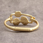 joymiao Gold Bracelet for Women Trendy Chunky Thick Gold Bangles Bracelet