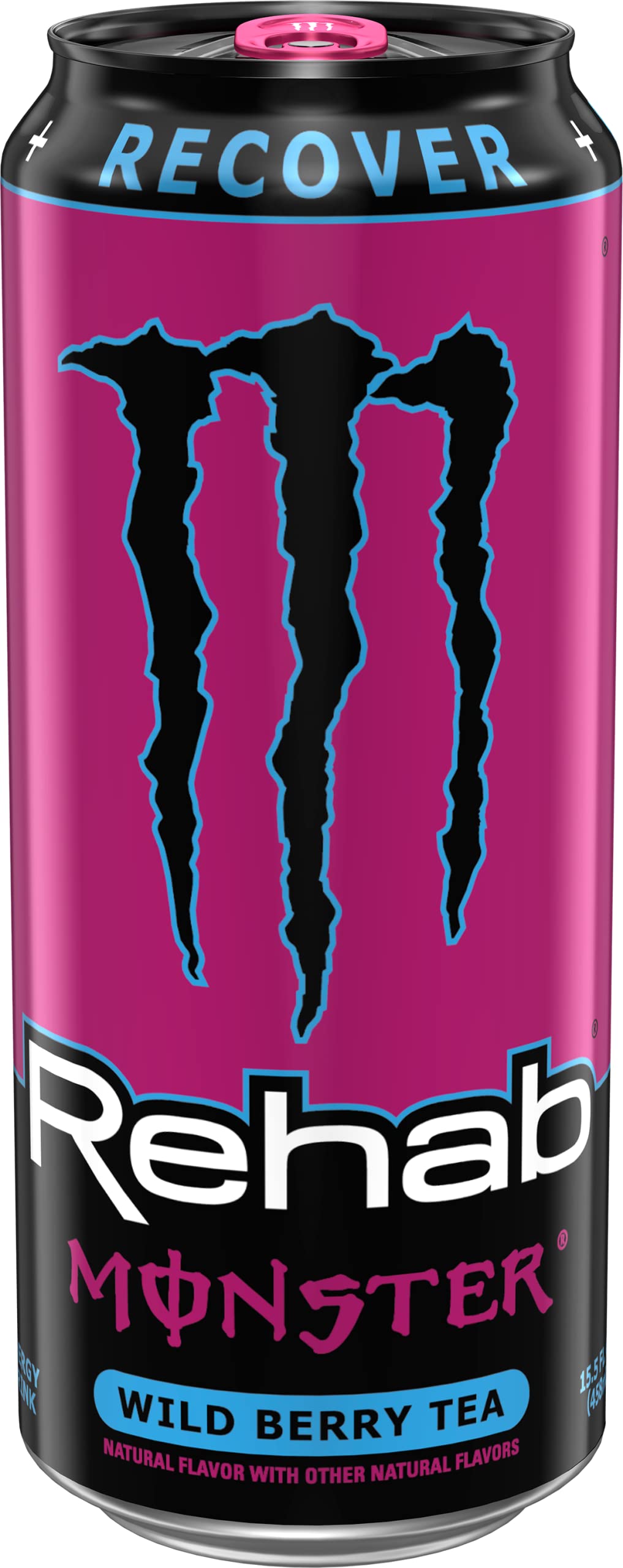 Monster Rehab Wild Berry Tea + Energy, Energy Drink, 15.5 Ounce