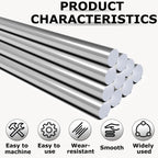 20pcs 2.5MM X 400MM 304 Stainless Steel Round Rods,Metal Solid Shaft Rods (20, 2.5MM X 400)