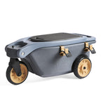 Step2 EverTough Garden Hopper Rolling Gardening Cart with Seat, Heavy-Duty Wheels, Tool Storage, Durable Resin Yard Wagon, Easy to Clean, 300 lb Capacity