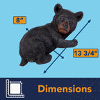 Bits and Pieces – Bear Cub Tree Hugger - Yard Decorations - Adorable Tree Sculpture - Outdoor Decoration - Garden Peeker Yard Art - 13-3/4" x 8"