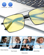 ANYLUV Blue Light Glasses Men/Women, Blue Light Blocking Glasses, Computer Screen Blocker Eyes Protection Glasses