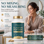 Claranova Labs Elastin Peptides, Marine Protein Complex, 1,000mg Per Serving, Skin Elasticity Support, 60 Capsules