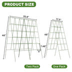 DOEWORKS 48" Cucumber Trellis, 2-Pack, Foldable, for Cucumbers, Beans, Tomatoes, Flowers