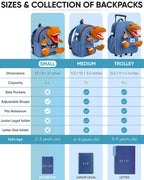 Naturally KIDS Toddler Backpack w. Plush Dinosaur Toy, Kids Gift 2 3 4 5
