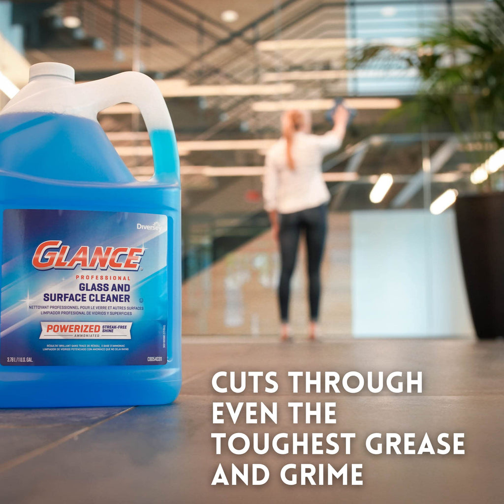Diversey Glance Powerized Glass And Surface Cleaner, Liquid, 1 Gal