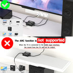 HDMI Audio Extractor Splitter,HDMI to 3.5mm Audio Adapter, 4K*2K@30HZ, 3D, 1080P Compatible for TV, PC, Sound System, Xbox, Switch, PS3, PS4, PS5