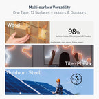 3M Double Sided Tape, 1" x 18Ft Foam Tape, 1600TG, Grey