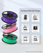ELEGOO PLA+ Filament 1.75mm Sky Blue 1KG, High Toughness PLA Plus 3D Printer Filament Dimensional Accuracy +/- 0.02mm, 1kg Spool(2.2lbs) Fits for Most FDM 3D Printers
