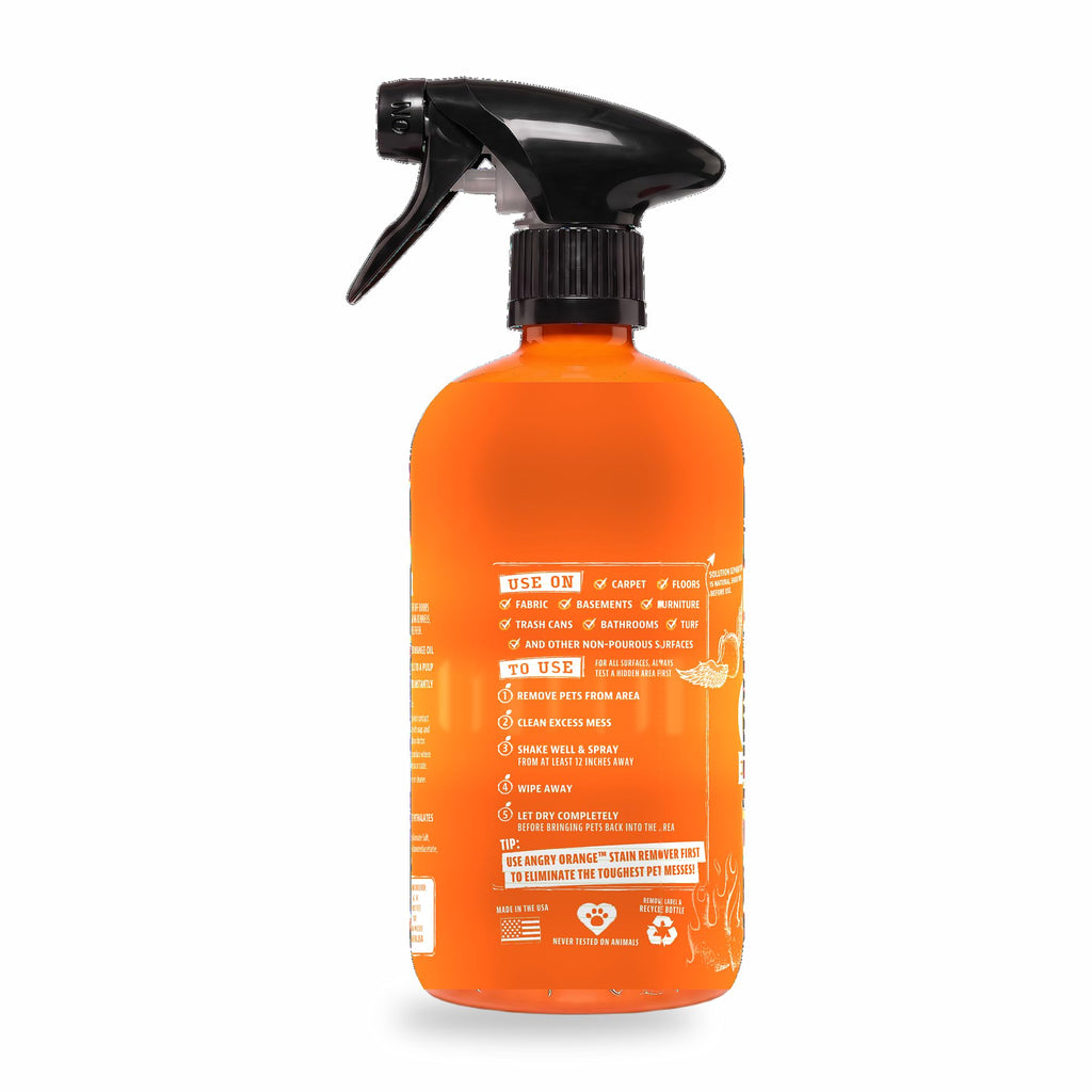ANGRY ORANGE Pet Odor Eliminator for Dog and Cat Urine, Orange Rush, 24 oz
