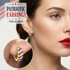 4th of July Independence Day Patriotic Hoop Earrings for Women, 250th Anniversary American Flag Red White Blue Usa earrings Cubic Zirconia Chunky 14K Gold Thick Small Huggie Hoops Non Tarnish Jewelry