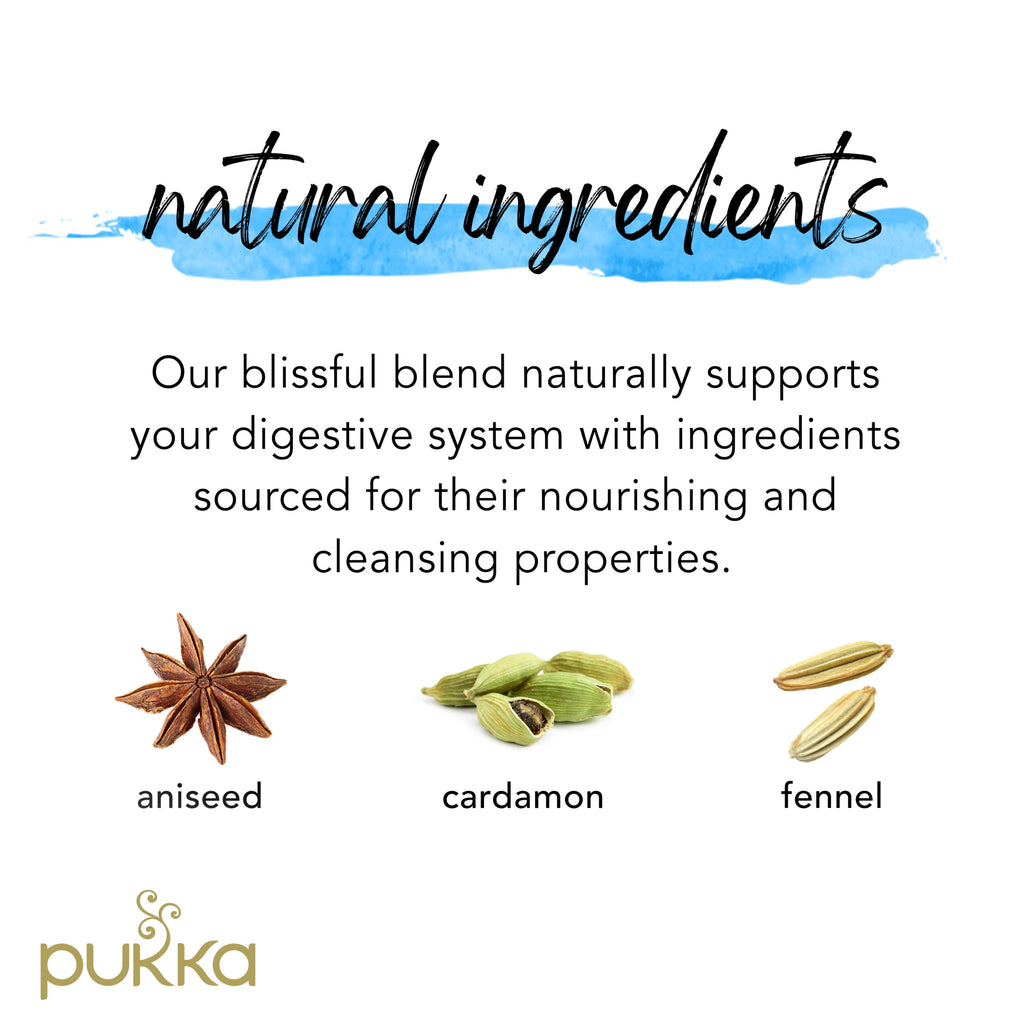 Pukka Detox Organic Herbal Tea with Aniseed, Fennel & Cardamom (Pack of 6, 120 Tea Bags)