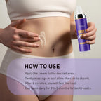 Enaskin Naturals Belly Firming Cream: Hibiscus & Honey Skin Tightening Cellulite Cream - Women Body Lotion for Firmness and Lift of Thighs & Stomach - Tummy Butter Stretch Marks - Purple 120 mL