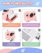 Dylanto Kids Camera Instant Print,1080P Kids Instant Cameras that Print Photos,Christmas Birthday Gifts for Girls Age 3-12,Portable Toy for 3 4 5 6 7 8 9 10 Year Old Girls Boys Pink