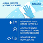 Kimtech 34155 KIMWIPES, Delicate Task Wipers, 1-Ply, 4 2/5 x 8 2/5, 286/Box