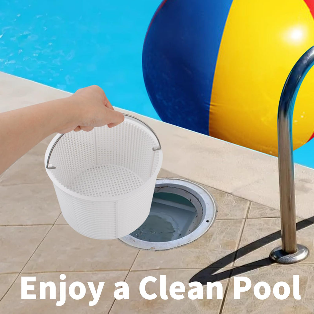 Pulems SPX1082CA Pool Skimmer Basket Replacement for Hayward & Aladdin B-152 Skimmers, Skimmer Basket for Inground Pool Replace SP1083 SP1084 1085 1086 SP1075 Baskets - Upgrade Basket with Handle