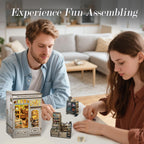 CUTEBEE Book Nook Kit - DIY Miniature House Dollhouse Kit for Adults and Teens, Booknook Tiny House Bookshelf Decor 3D Wooden Puzzle, Gifts for Family, Friends (The Scholar's Bookstore)