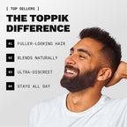 Toppik Hair Building Fibers, Dark Brown, 12g Fill In Fine or Thinning Hair, Instantly Thicker, Fuller Looking, 9 Shades for Men & Women, Keratin Protein Formula