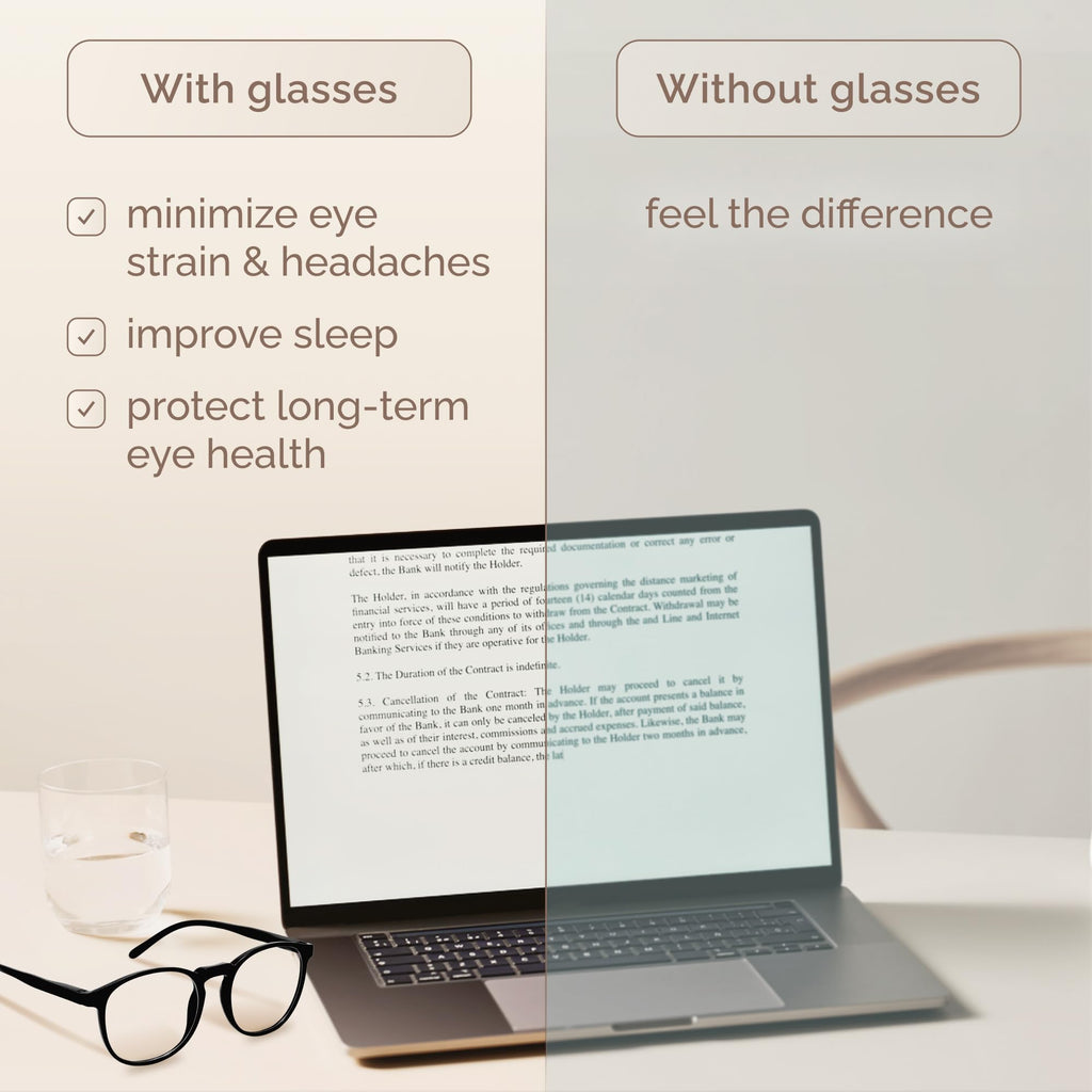 IBOANN Chic & Comfy Blue Light Glasses for Women - 3-Pack Round Frames, Screen-Ready Style with UV Protection Coating