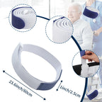 4 Packs Leg Bag Straps(Blue), Urine Drainage Bag Strap Catheter Leg Bag Straps with Soft Elastic Fabric Comfortable Silicone Grips for Men Women