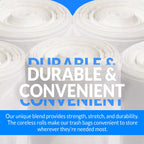 Reli. 6-10 Gallon Trash Bags | 1000 Bags | Clear | Bathroom | Strong | Garbage