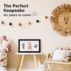 Inkless Hand and Footprint Kit, Boy Girl Newborn Keepsake (Onyx Black)