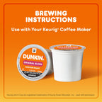 Dunkin’ Original Blend Medium Roast Coffee, Keurig K-Cup Pods, 60 Count