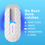 BugMD No Buzz Zone Refiller Pad (6 Refills) - Extra-Strong Adhesive Traps, Indoor Insect Trap Refill, No Harsh Chemicals, Household Friendly, Fly Trap Refill, Flea Trap Refills, Bug Trapper