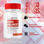 GlucoStasis Capsules, Official Gluco Stasis Blood Health Support Pills with All Natural Ingredients, Advanced Formula Supplement Pills with Max Strength Premium Vitamins for Women & Men (60 Capsules)