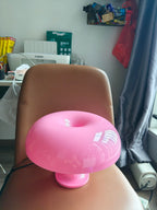 Anykonio Pink Mushroom Lamp, Mid Century Modern Table Lamp for Bedroom, Minimalist Mushroom Decor Bedside Small Lamps, 2700K(Bulb Included, Plug Powered)