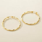 Verniflloga 14K Gold Hoop Earring for Women Gold Earrings Hoops 45.1MM