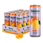 Bloom Nutrition Zero Sugar Energy Drink, Orange, 12oz 12pk
