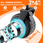 300L Wagons Carts Foldable Collapsible with Big All-Terrain Beach Wheels