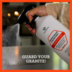 TriNova Granite Sealer & Protector – Best Stone Polish, Protectant & Care Product – Easy Maintenance for Clean Countertop Surface, Marble, Tile – No Streaks, Stains, Haze, or Spots - 128 fl oz (4PK)