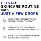 Volufiline 100% Concentrate Firming Serum for Sagging Skin – Face Tightening, Jawline & V-Line Contour Booster, Anti-Wrinkle Collagen Enhancer | Fast-Absorbing Mix-in Korean Skincare