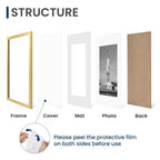 ENJOYBASICS 16x20 Picture Frame, Wall Gallery Frames Set of 2, Gold