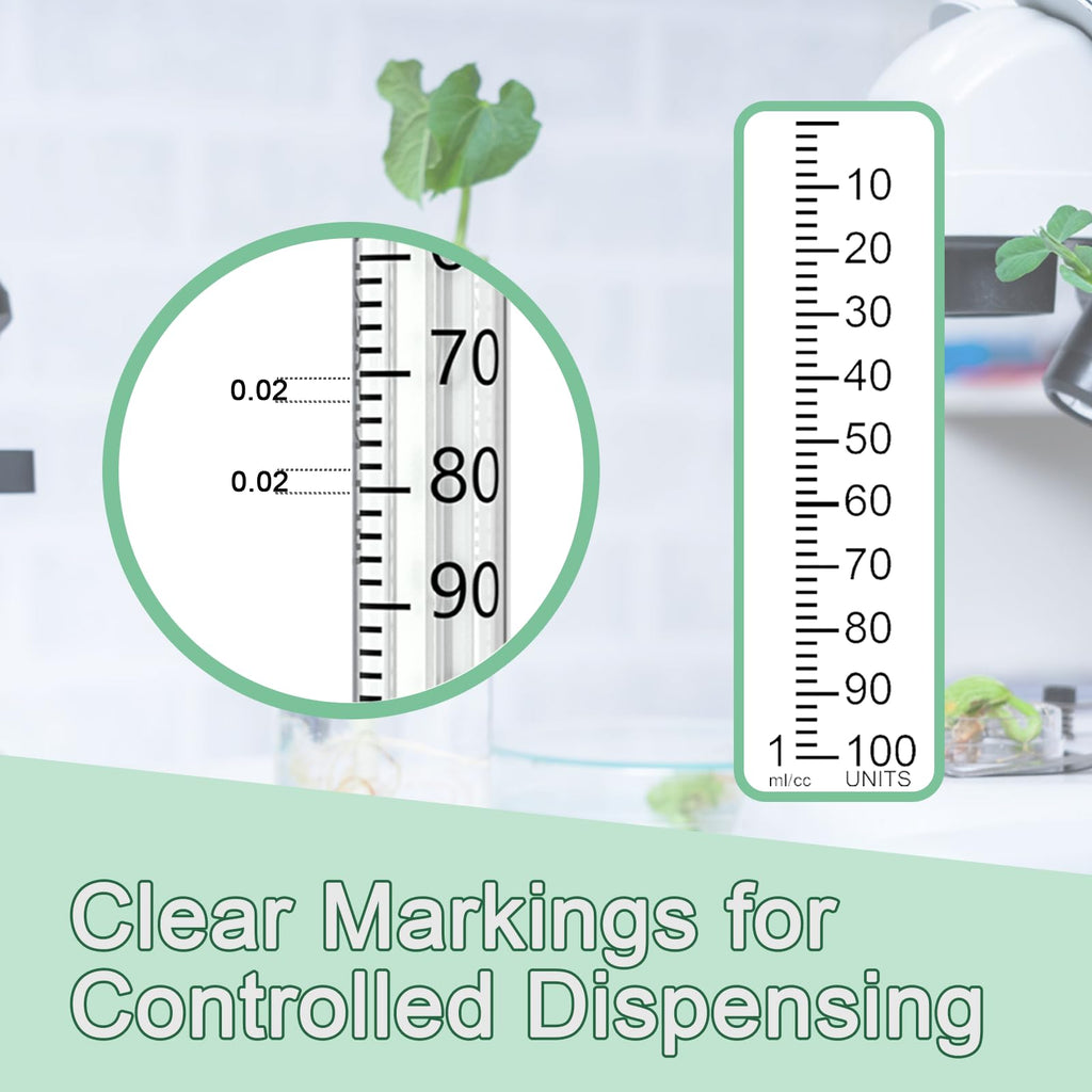 1ml jeringas 1/2" 29G, Disposable Individual Packaging - 100Pcs