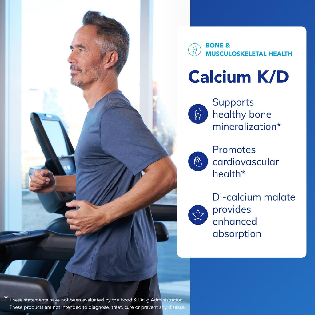 Pure Encapsulations Calcium K/D | Supplement for Bone Strength, Immune System, Colon, and Cardiovascular Health* | 180 Capsules